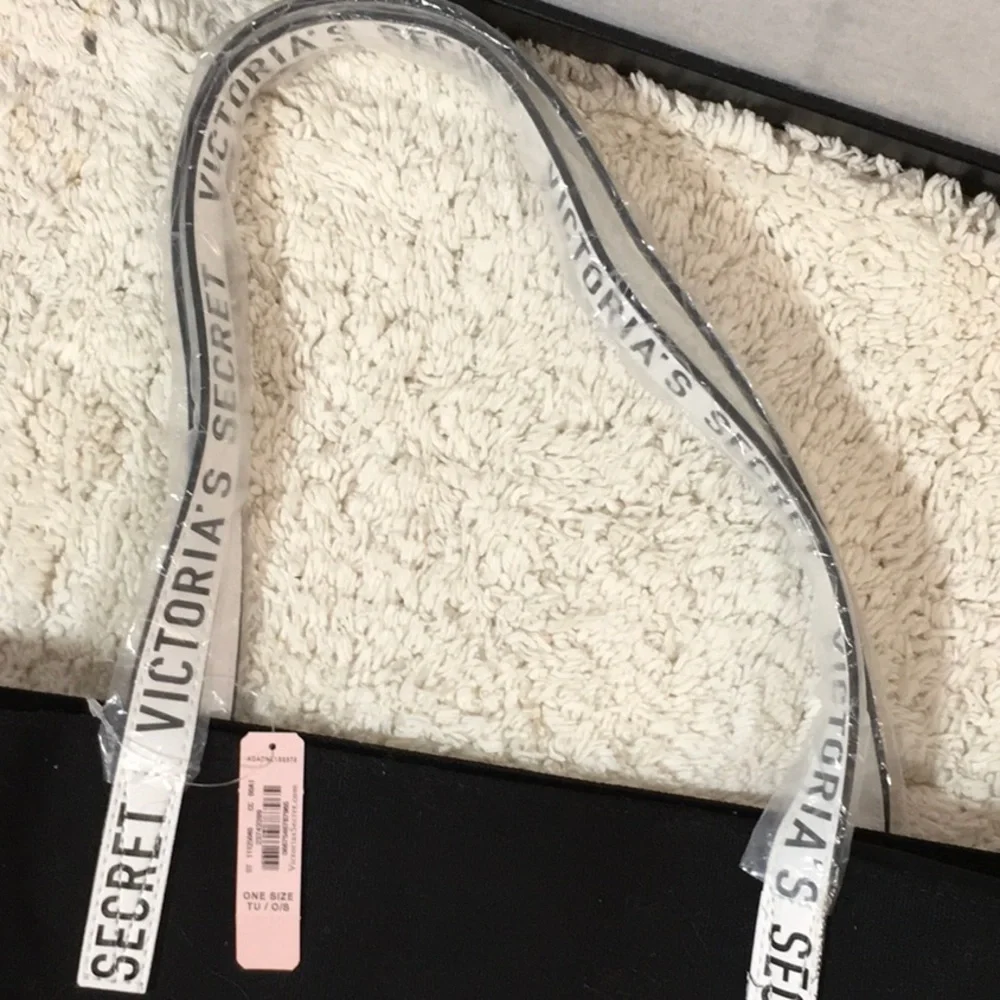 Victoria’s Secret large black canvas tote bag